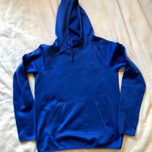 Nike Blue Therma Fit Hoodie Jacket Embroidered